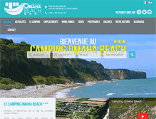 Tablet Screenshot of camping-omaha-beach.fr